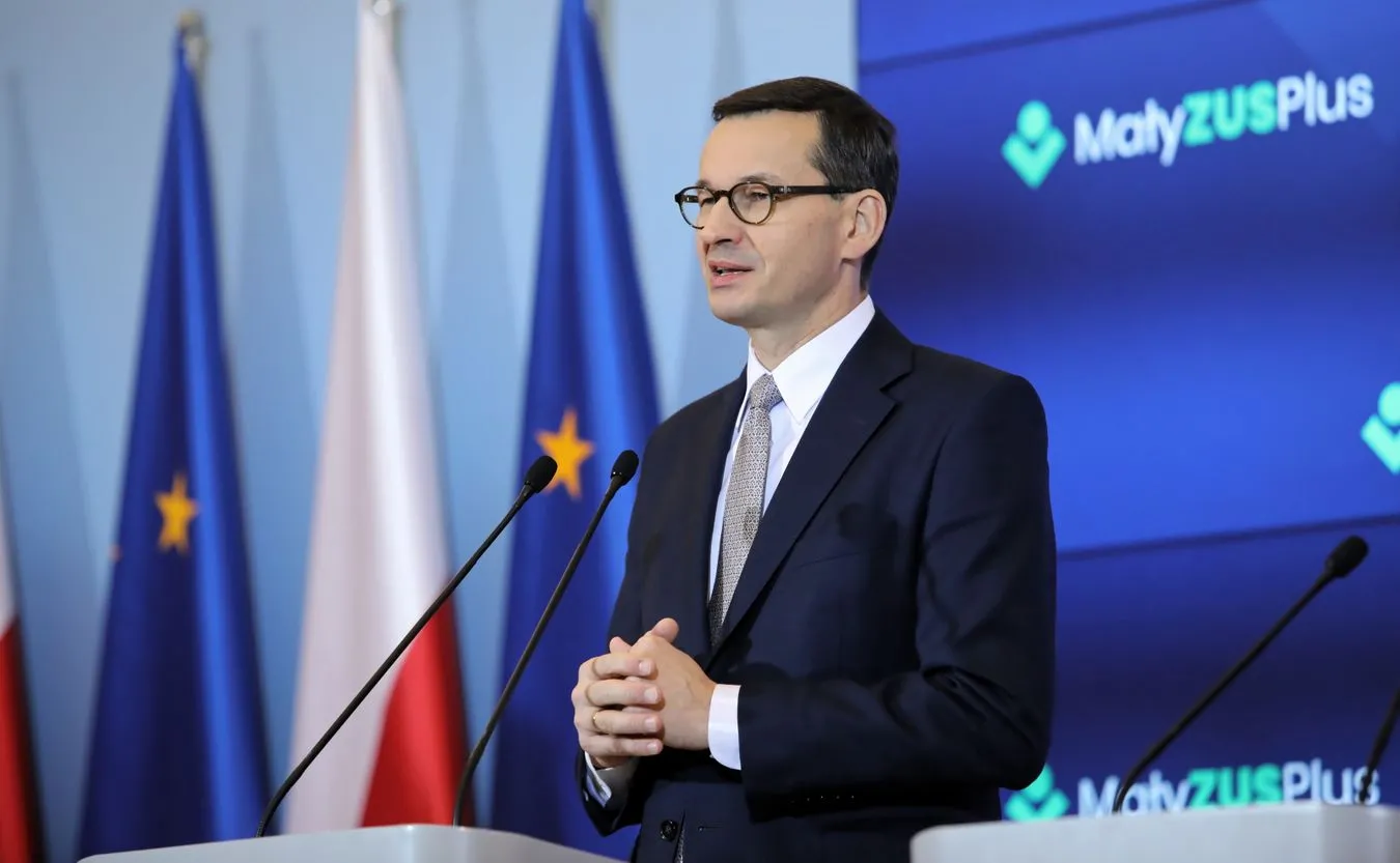 Mateusz Morawiecki  na konferencji
