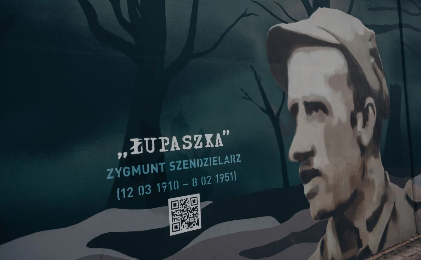 Mural z "Łupaszką" w Gdańsku
