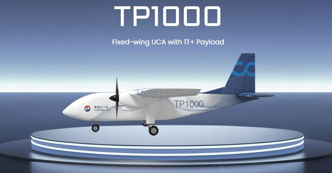 Chińskie samoloty cargo nie potrzebują już pilota! Dziewiczy lot transportowca Yitong TP1000.