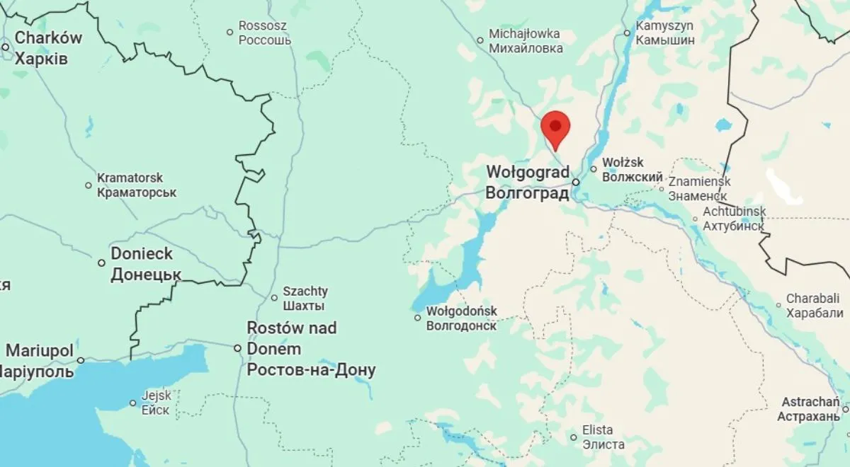 Kotłubań leży na północny zachód od Wołgogradu