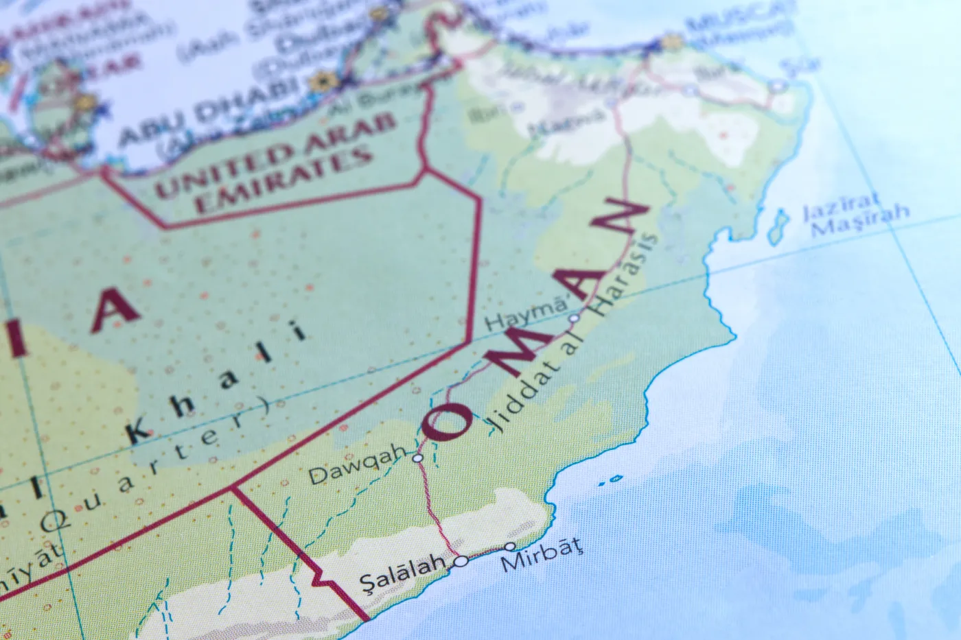 Salalah,,The,Port,City,Of,Oman,On,The,Map.