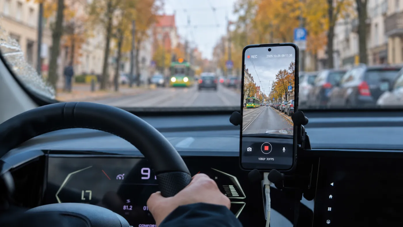 telefon, kierowcy, mandat, przepisy, wideorejestrator