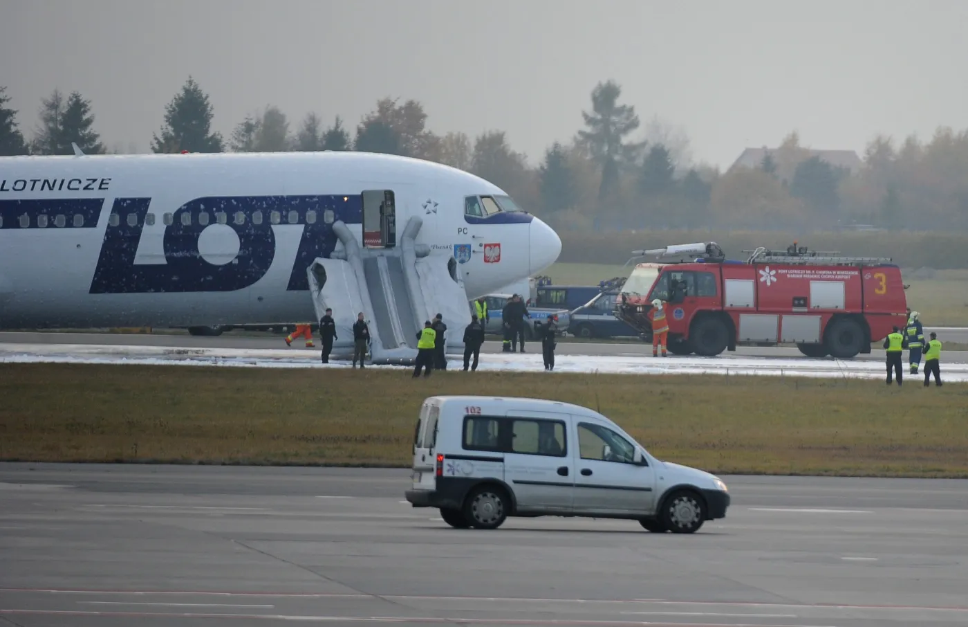 Awaryjne lądowanie Boeinga 767 na Okęciu zakwalifikowane jako wypadek