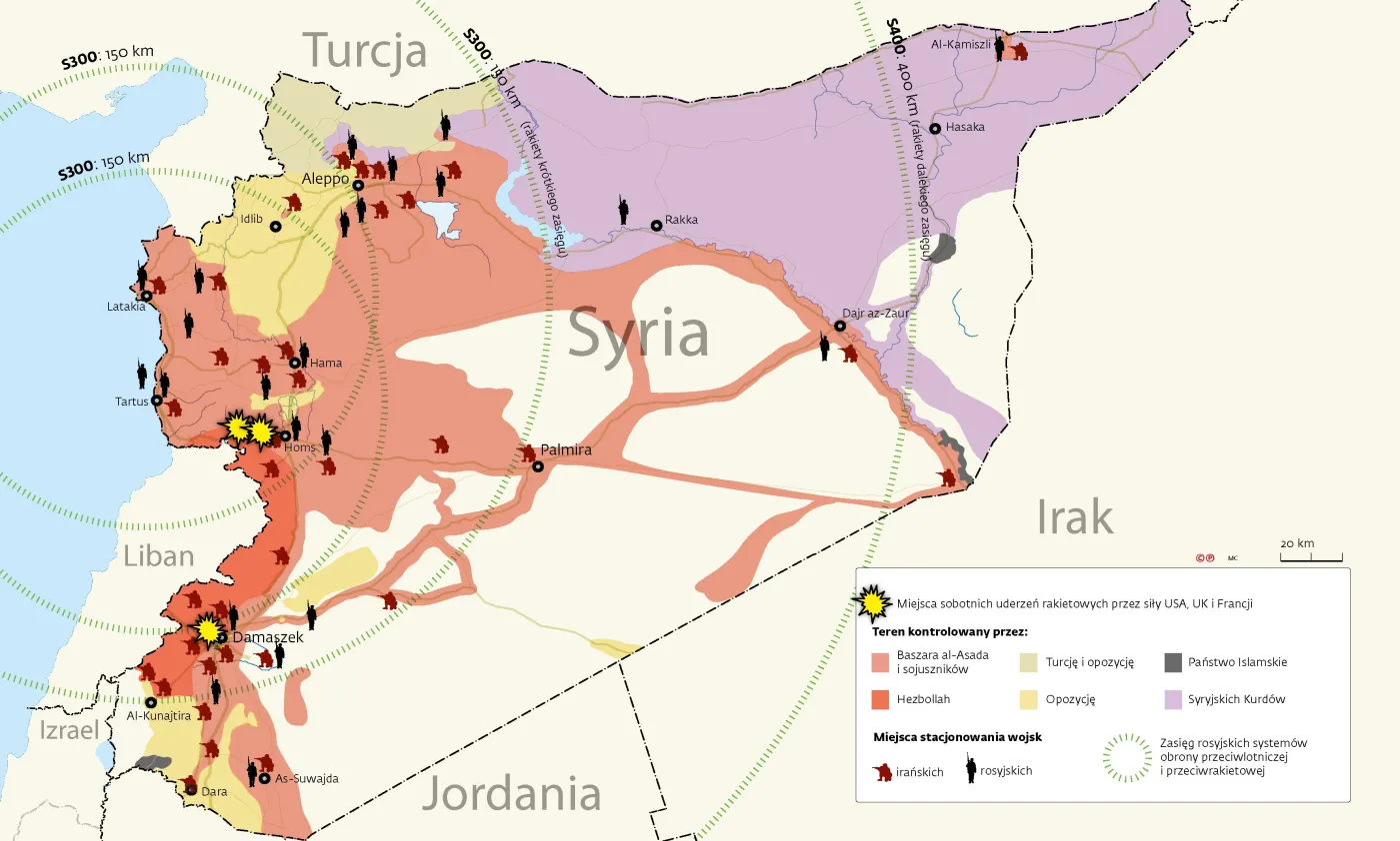 Jeszcze daleko do pokoju w Syrii. Zobacz, kto walczy z kim [MAPA]