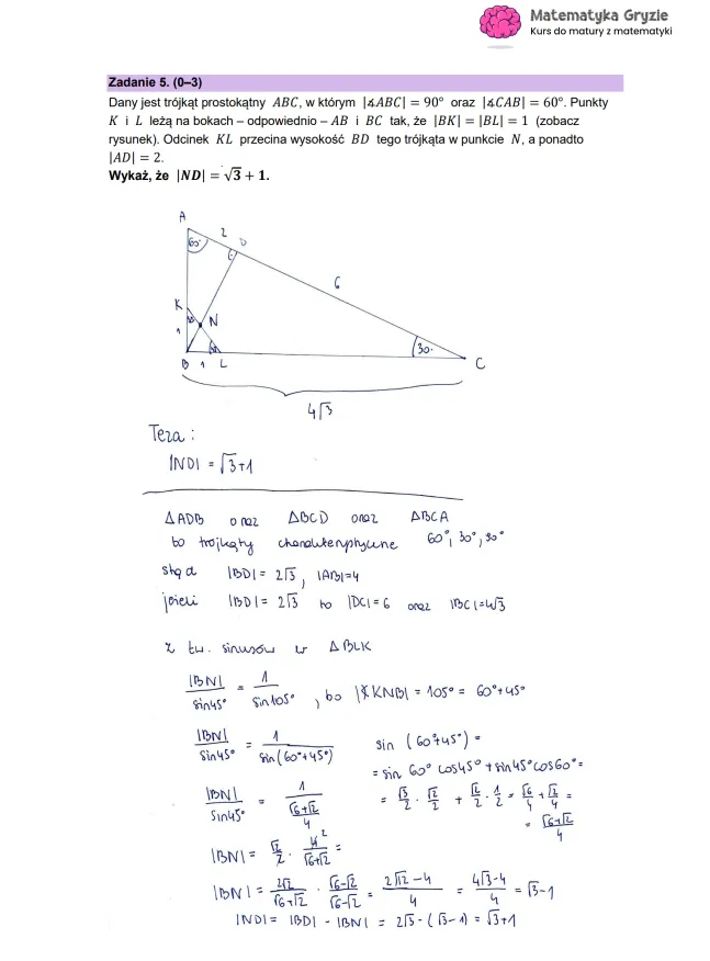 Matura 2023: Matematyka, poziom rozszerzony, odpowiedzi