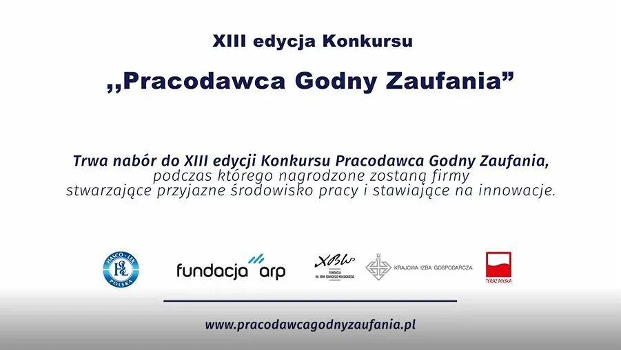 Ostatnie dni zgłoszeń do Konkursu Pracodawca Godny Zaufania