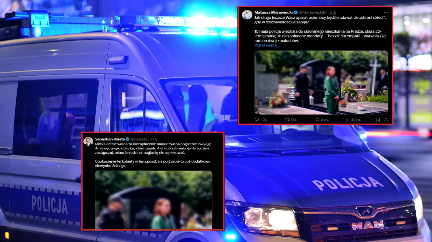 Matka czteromiesięcznego chłopca doprowadzona na jego pogrzeb w kajdankach. "Środki nieproporcjonalne do zagrożenia"
