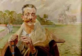 Jacek Malczewski - "Portret mężczyzny na tle pejzażu", 1920 r.