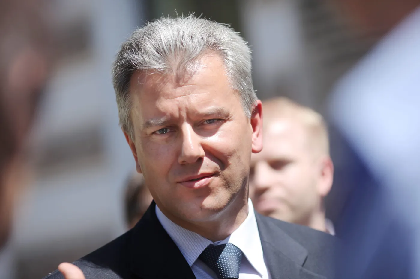 Minister infrastruktury Cezary Grabarczyk otwiera listę PO w woj. łódzkim.