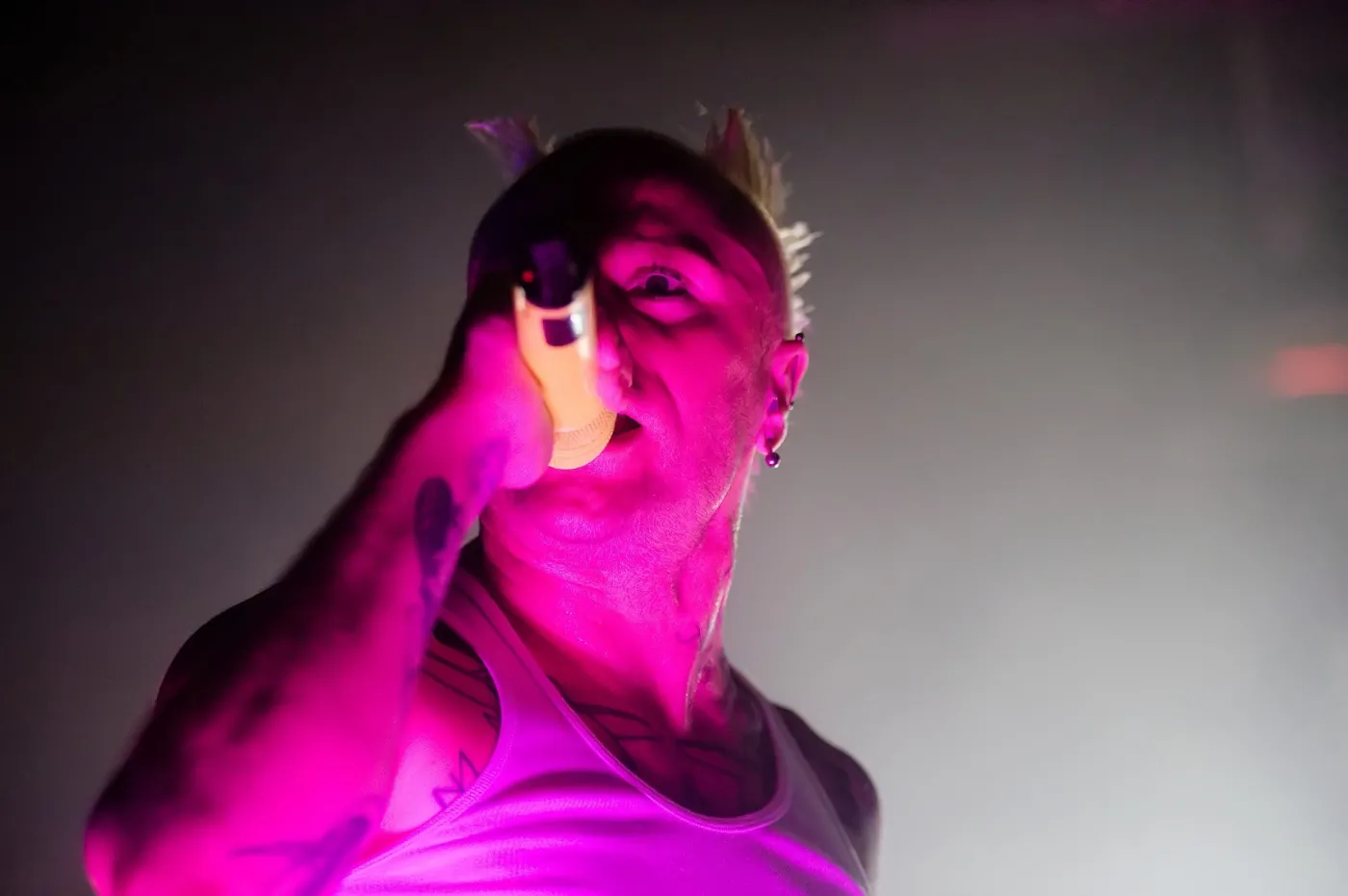 Keith Flint z zespołu Prodigy. Fot. DAREK KAWKA/NEWSPIX.PL