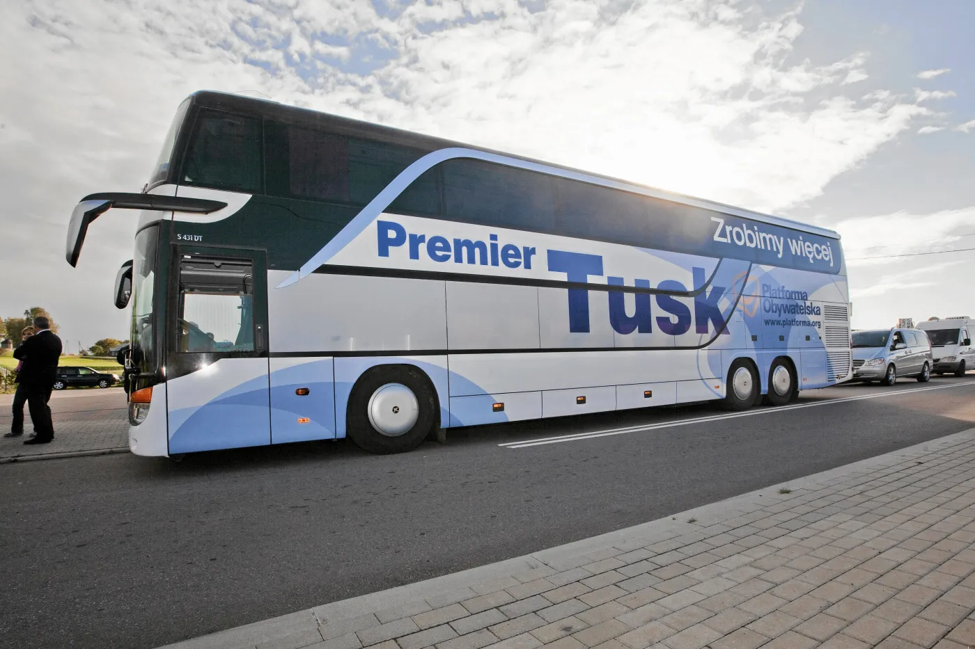 Premier w Tuskobusie zaskoczył nawet działaczy PO