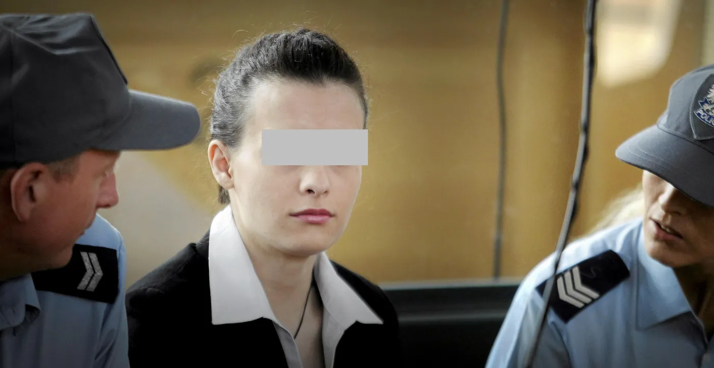 Katarzyna W. podczas ostatniego dnia procesu.