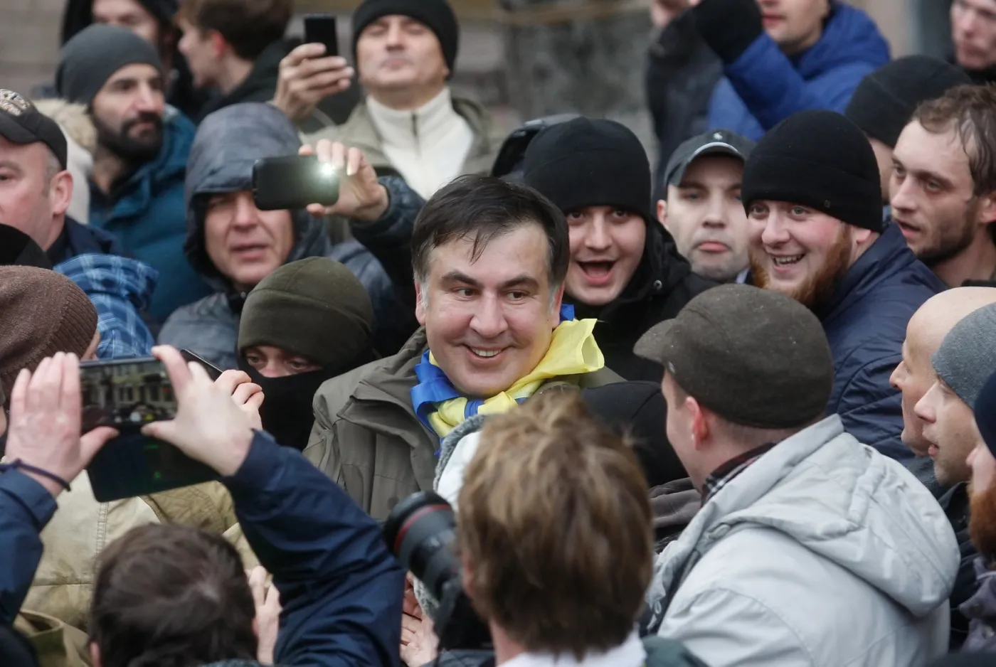 Saakaszwili z grupą zwolenników protestuje w Kijowie. Usłyszał ultimatum: Ma 24 godziny