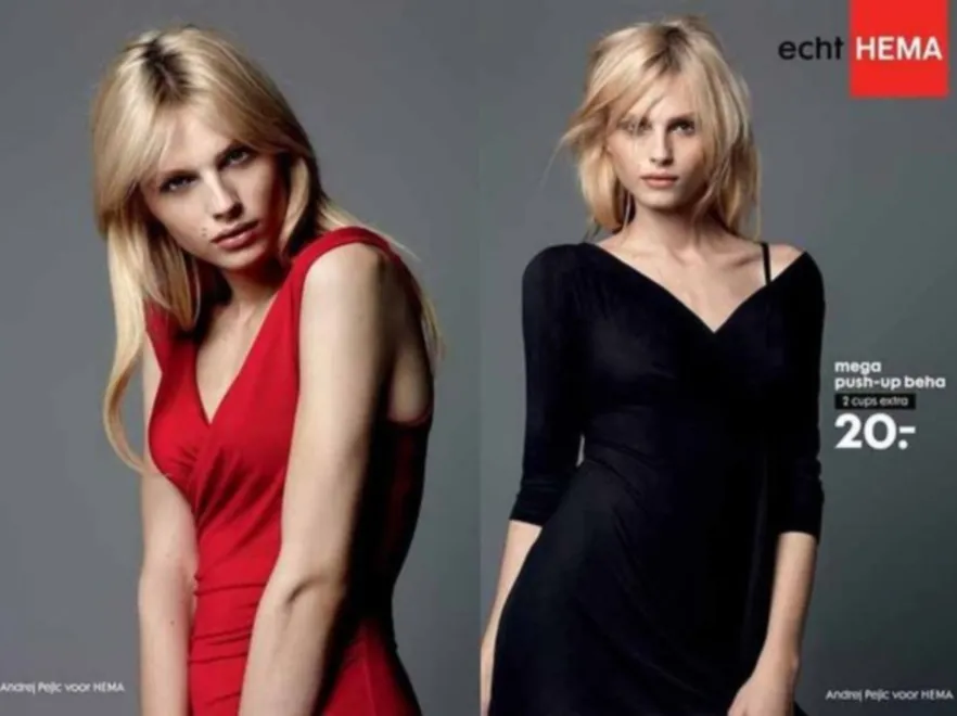 Androgyniczny model w reklamie biustonoszy!