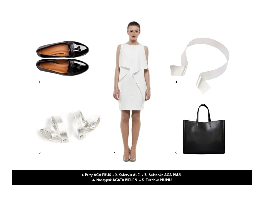 Stylizacje black&white - wiosna/lato 2013