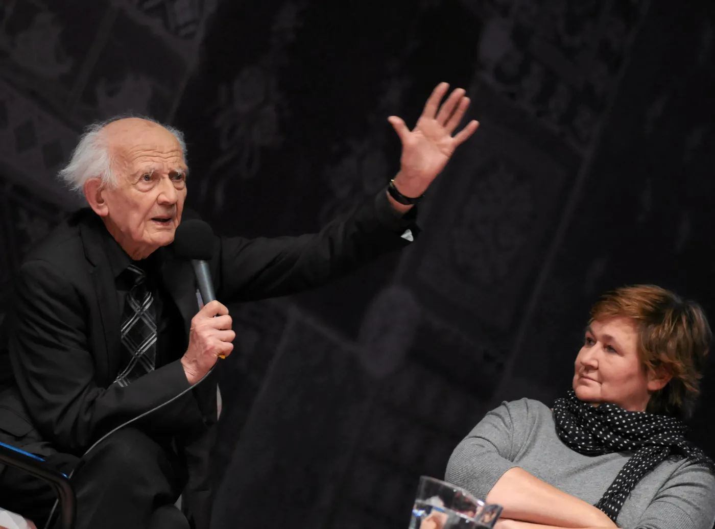 Prof. Zygmunt Bauman i Magdalena Środa na debacie we Wrocławiu