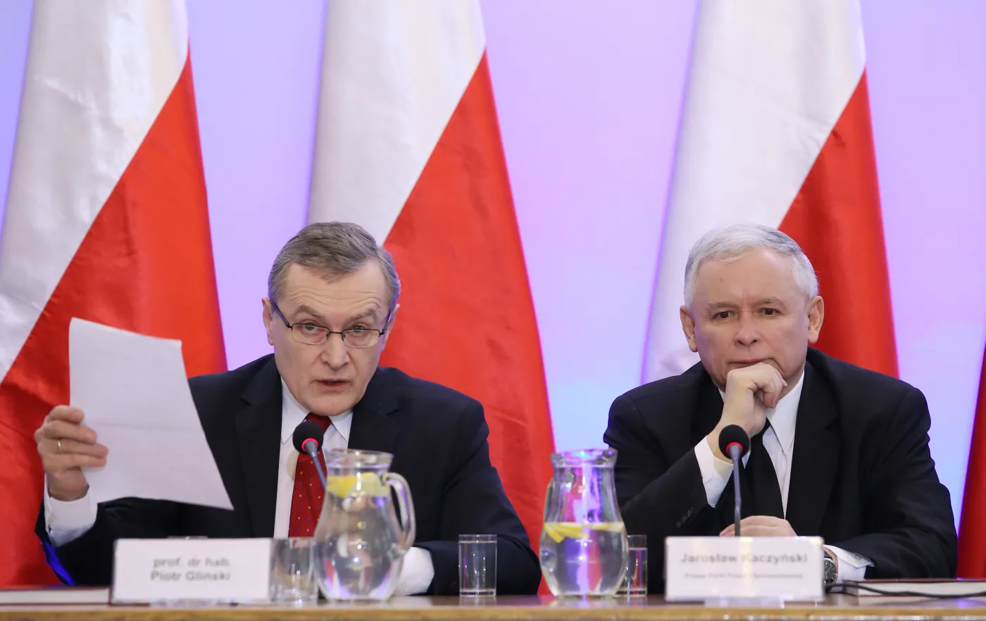 Prof. Piotr Gliński i Jarosław Kaczyński