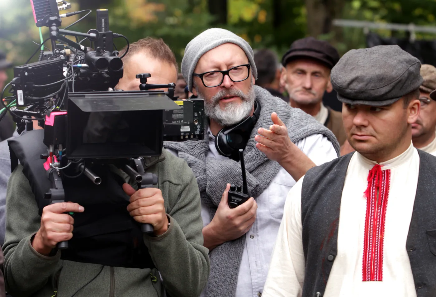 Wojciech Smarzowski na planie filmu "Wołyń"
