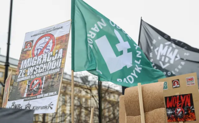 "Imigracja ze Wschodu, zagrożenie narodu". ONR protestował przeciwko polityce rządu PiS
