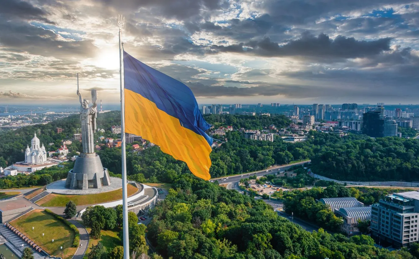 Kyiv,,Ukraine.,July,10,,2021.,Aerial,View,Of,The,Ukrainian
