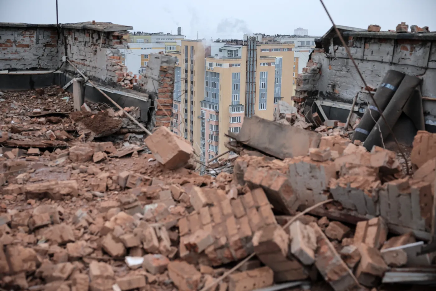 At least two injured in Russian drone attack on residential building in Kyiv