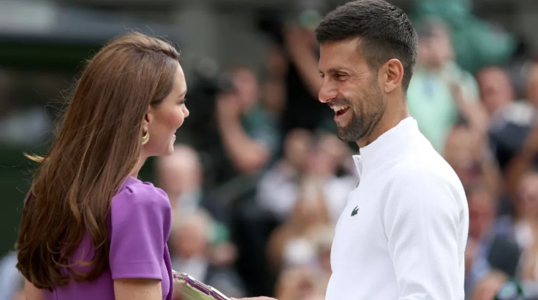 Novak Djoković zdradził szczegóły rozmowy z księżną Kate. Wspomniał o stanie jej zdrowia