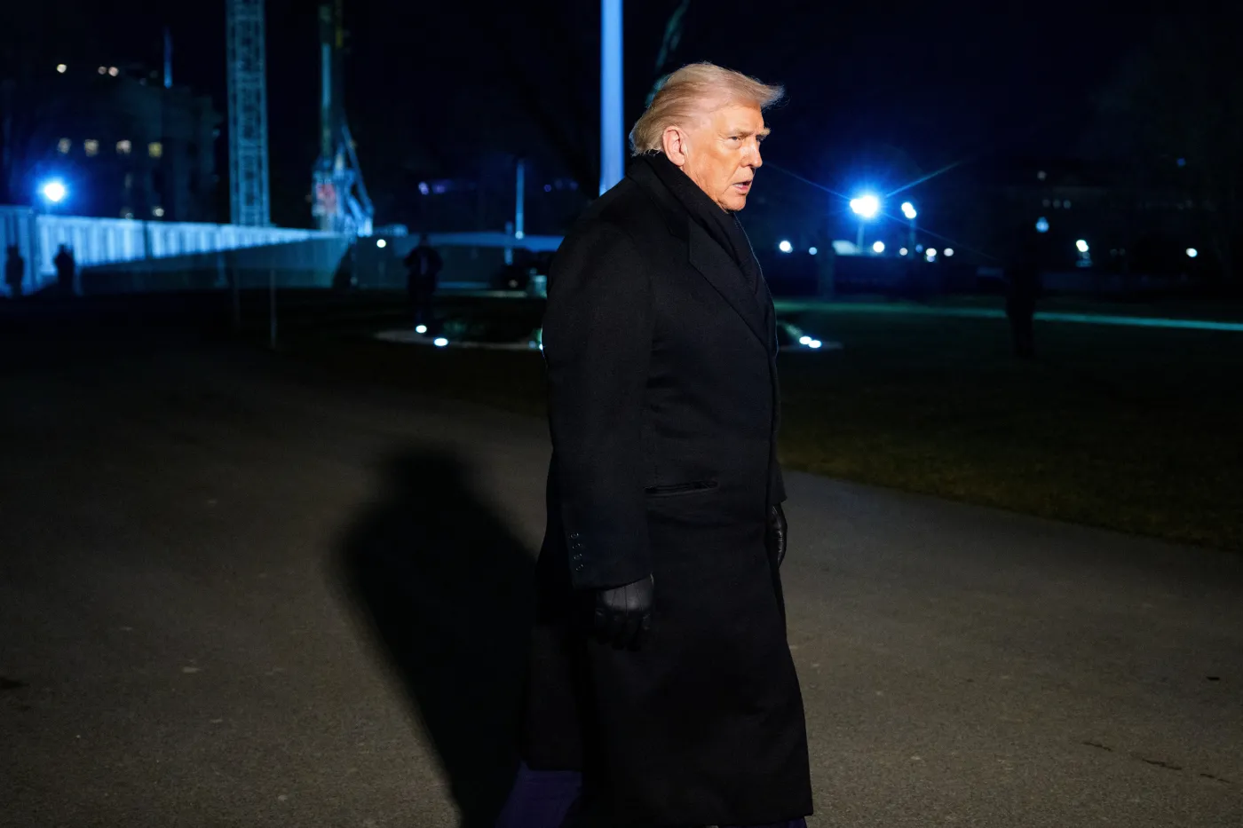 US President Trump departs White House for Davos, Switzerland