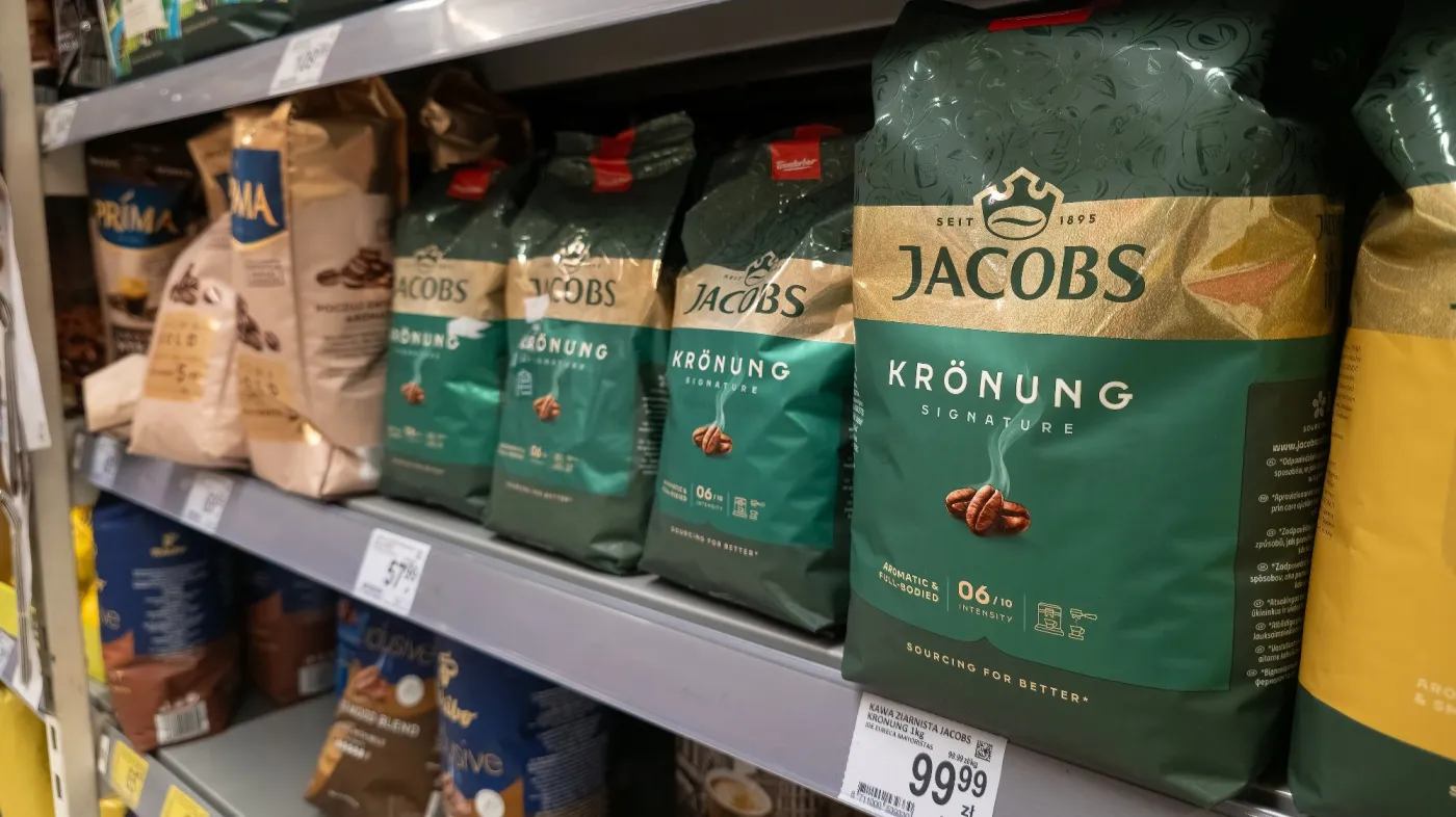 Warsaw,,Poland,-,January,20,,2026:,Bags,Of,Jacobs,Kronung