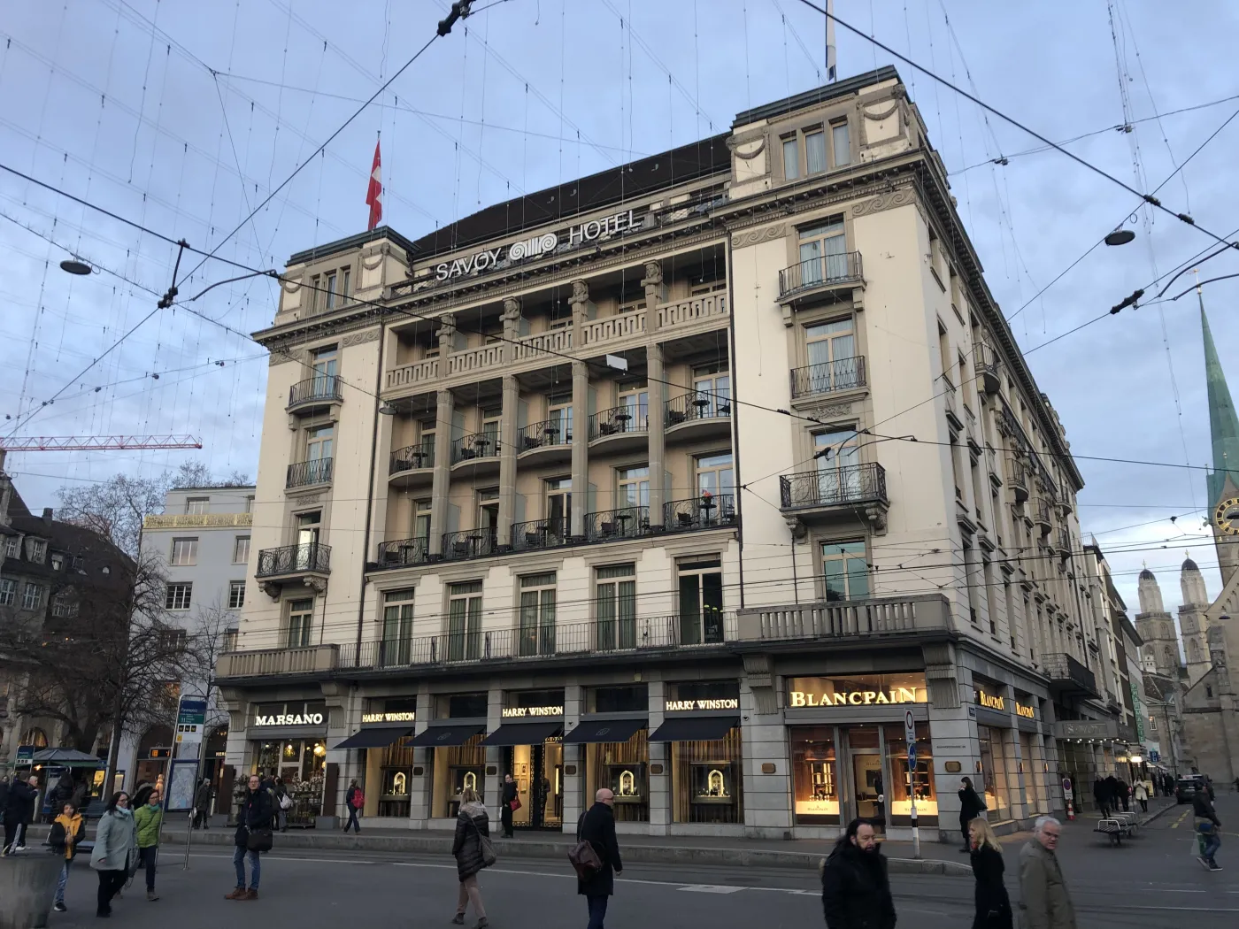 Zurych Zurich Savoy Hotel w Zurychu, Szwajcaria. Źródło: By Adrian Michael - Own work, CC BY 3.0, https://commons.wikimedia.org/w/index.php?curid=85922039 
