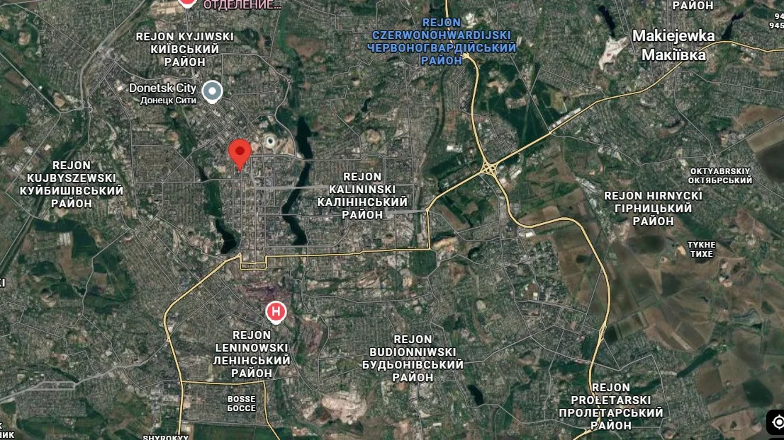 Mapa Doniecka