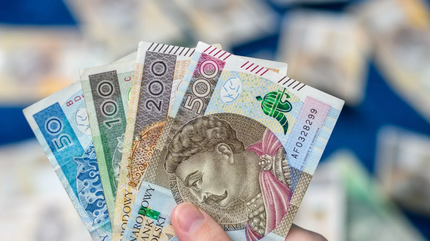 Polish,Money,Banknotes,Close,Up,,Pln,Cash,Isolated
