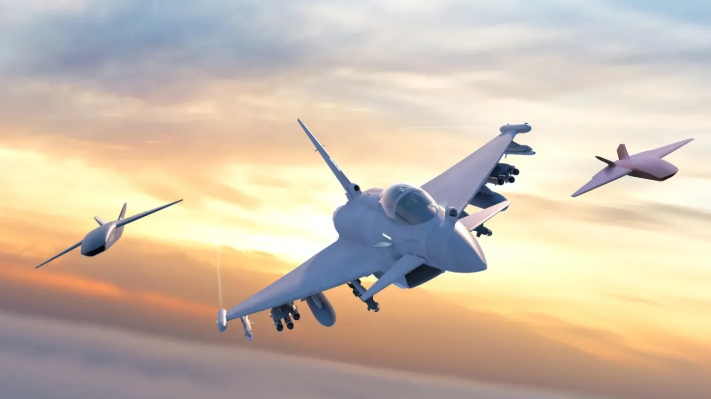 Eurofighter Typhoon z lojalnymi skrzydłowymi