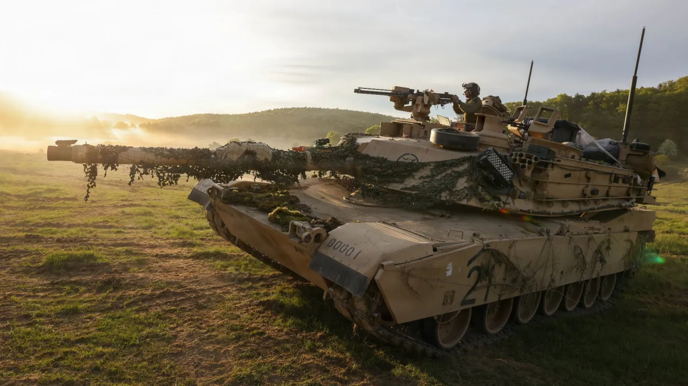 Czołg Abrams na manewrach w Hohenfels