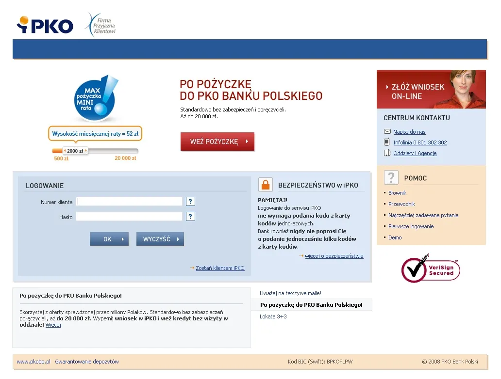 ABW bada ataki na stronę PKO BP