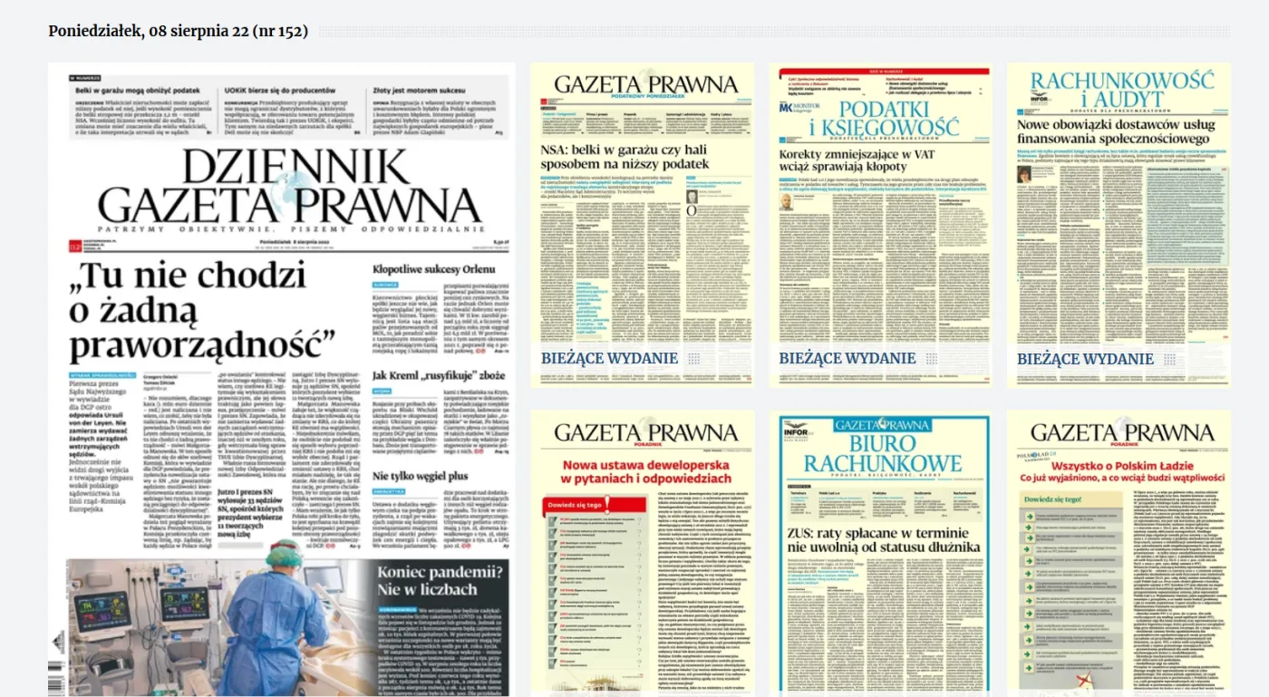 Dziennik Gazeta Prawna liderem sprzedaży e-wydań
