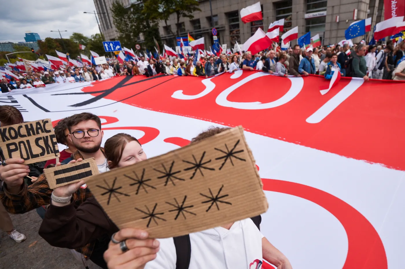 uczestnicy marszu