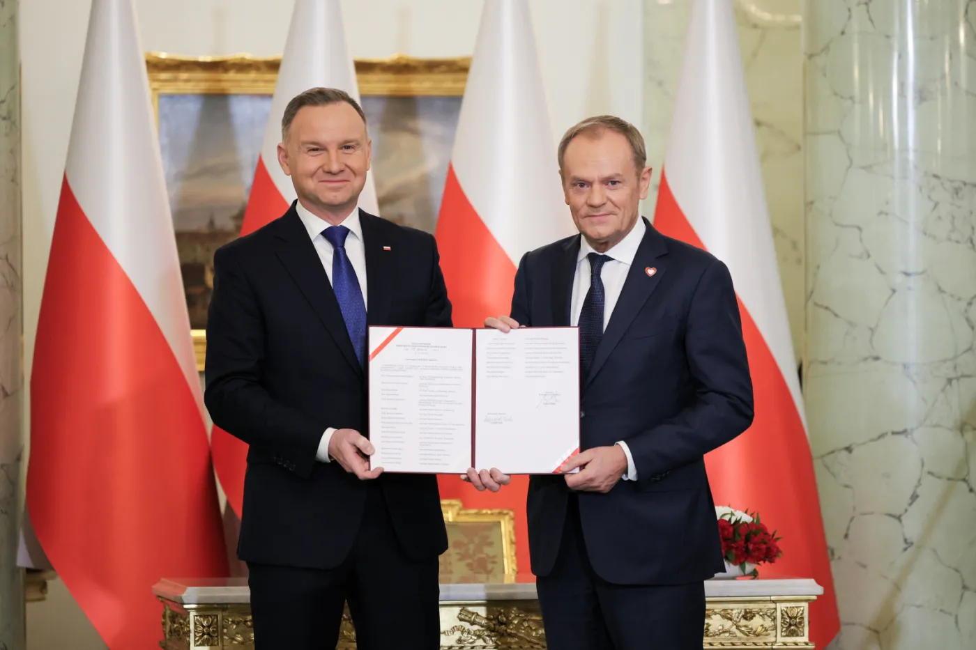 Donald Tusk powołany na urząd premiera. Zaprzysiężenie nowego rządu w Pałacu Prezydenckim