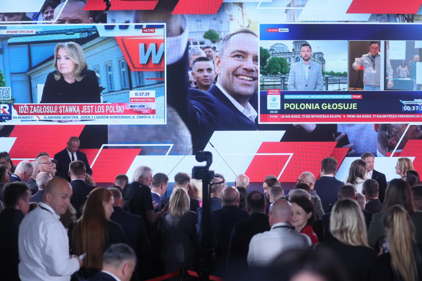 Wyniki wyborów prezydenckich 2025. Nawrocki: My w nocy musimy zwyciężyć i wiemy, że tak się stanie