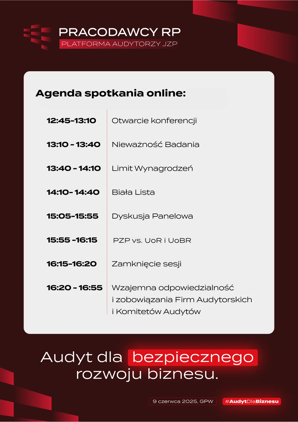 Platforma Audytorzy JZP zaprasza na konferencję "Audyt dla bezpiecznego rozwoju biznesu" – kluczowe zmiany dla przyszłości polskiego rynku audytu