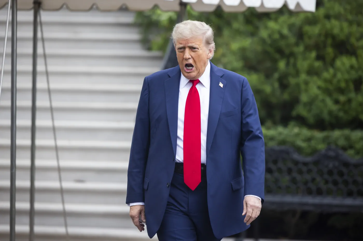 President Trump departs for G7 in Canada