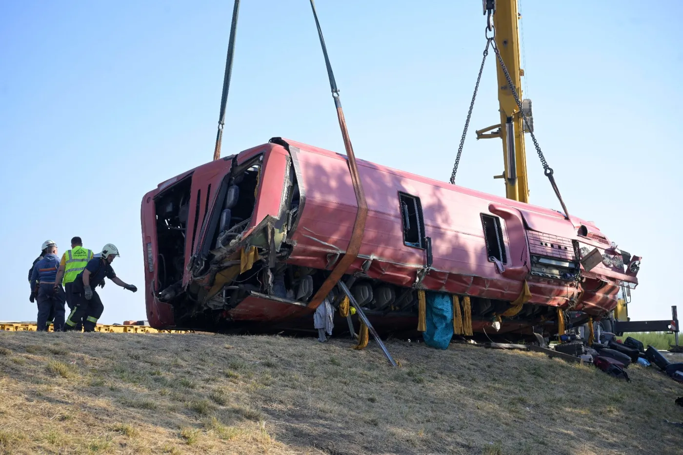 Tourist bus accident in Hungary