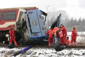 Słowacja wypadek - 21 lutego 2009 r. Foto: sme.sk