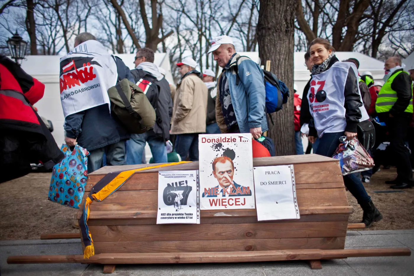 Miasteczko "Solidarności" wróci przed Sejm. Związkowcy nie odpuszczą  sprawie emerytur