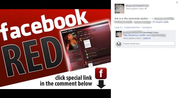 facebook red