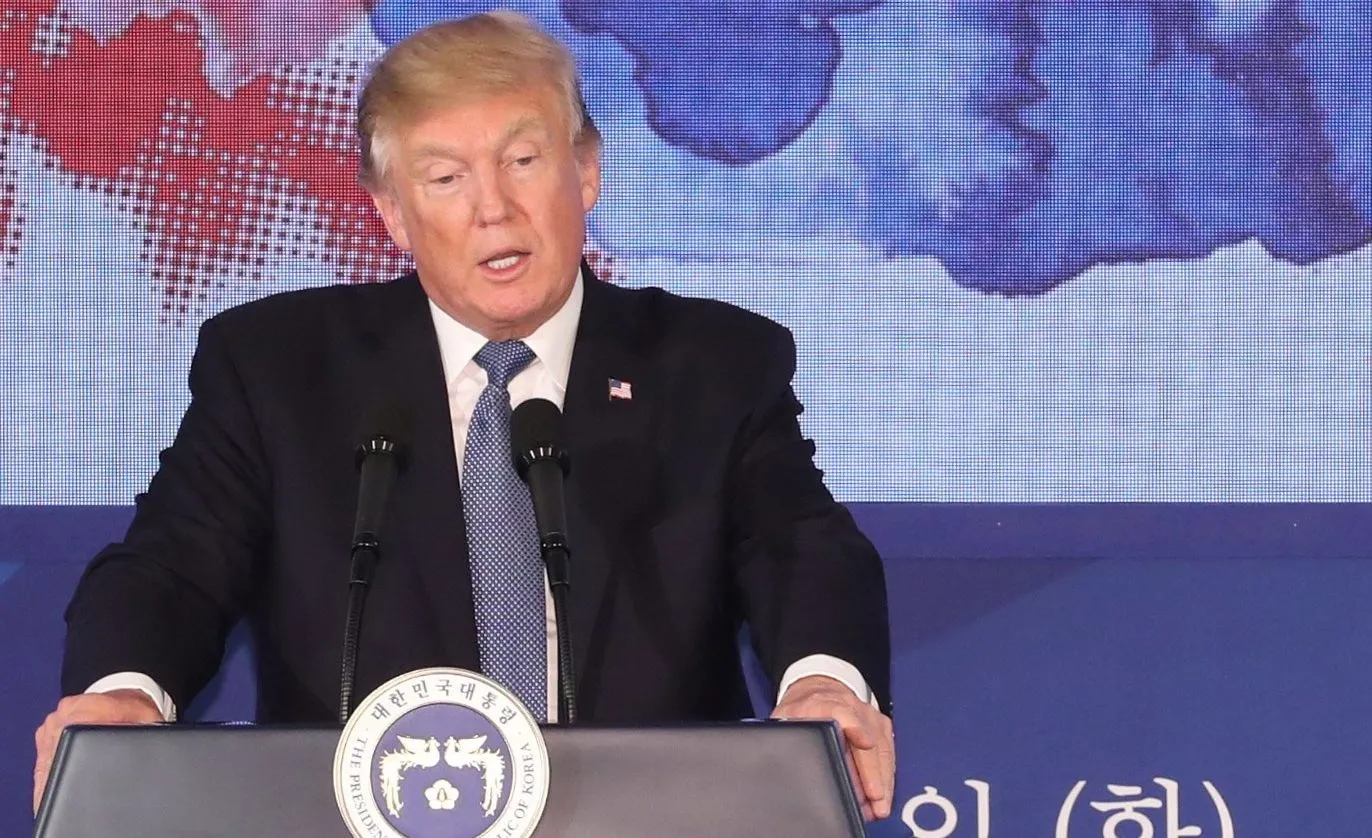 Trump w parlamencie Korei Płd.: Teraz jest czas siły