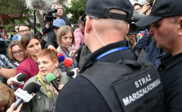 Janina Ochojska nie została wpuszczona do Sejmu