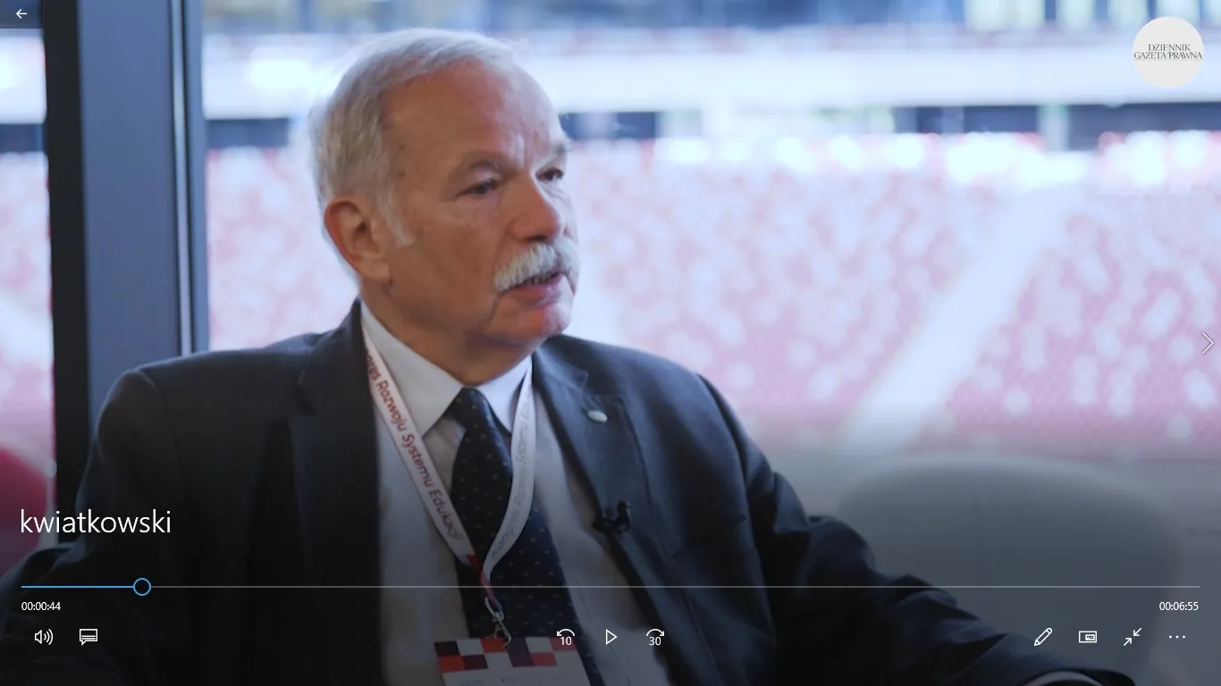 Prof. Kwiatkowski: Szkoła musi być nastawiona na sukces dziecka, a nie na punktowanie jego słabości [WIDEO]