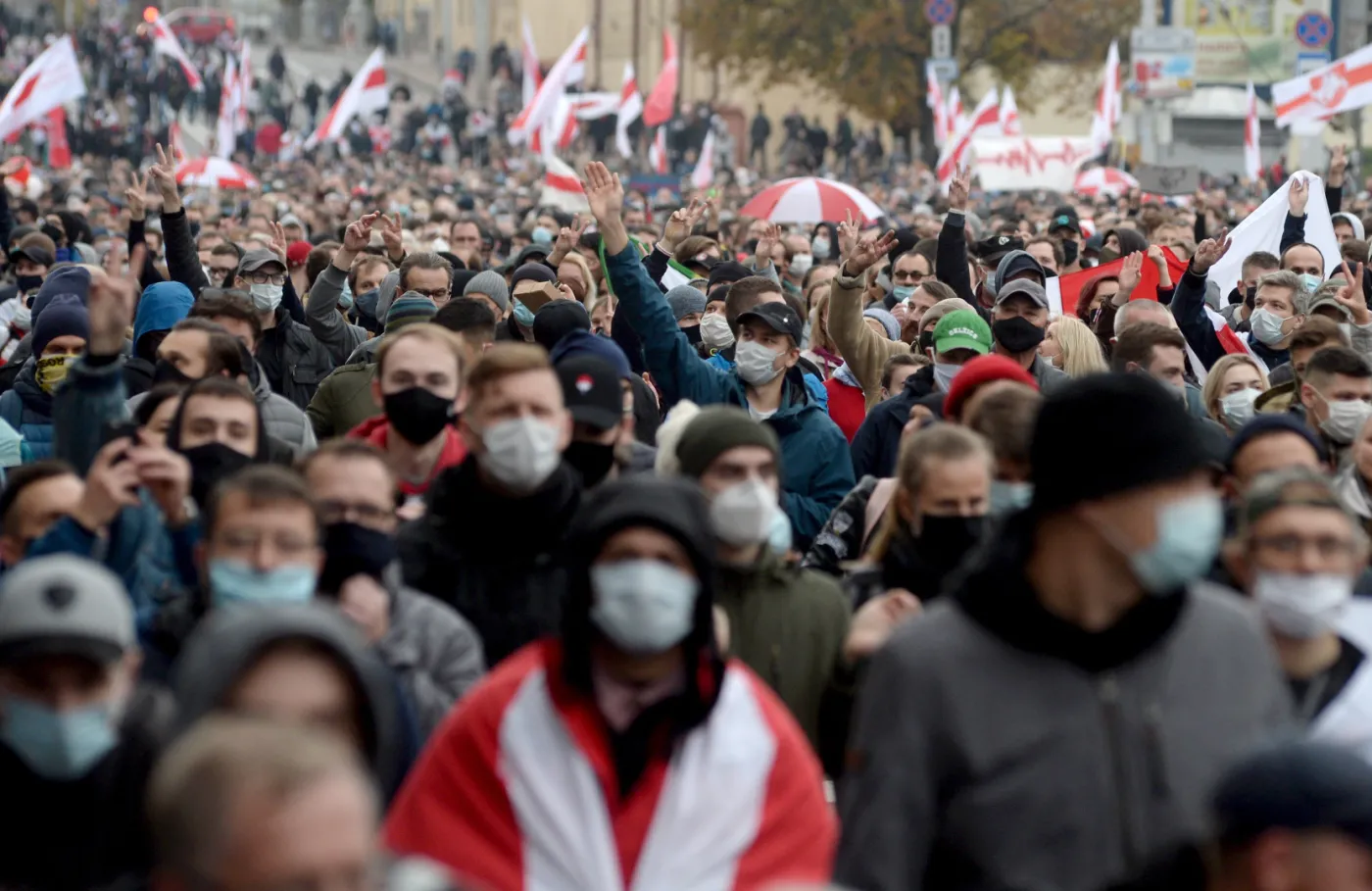 Mińsk protesty