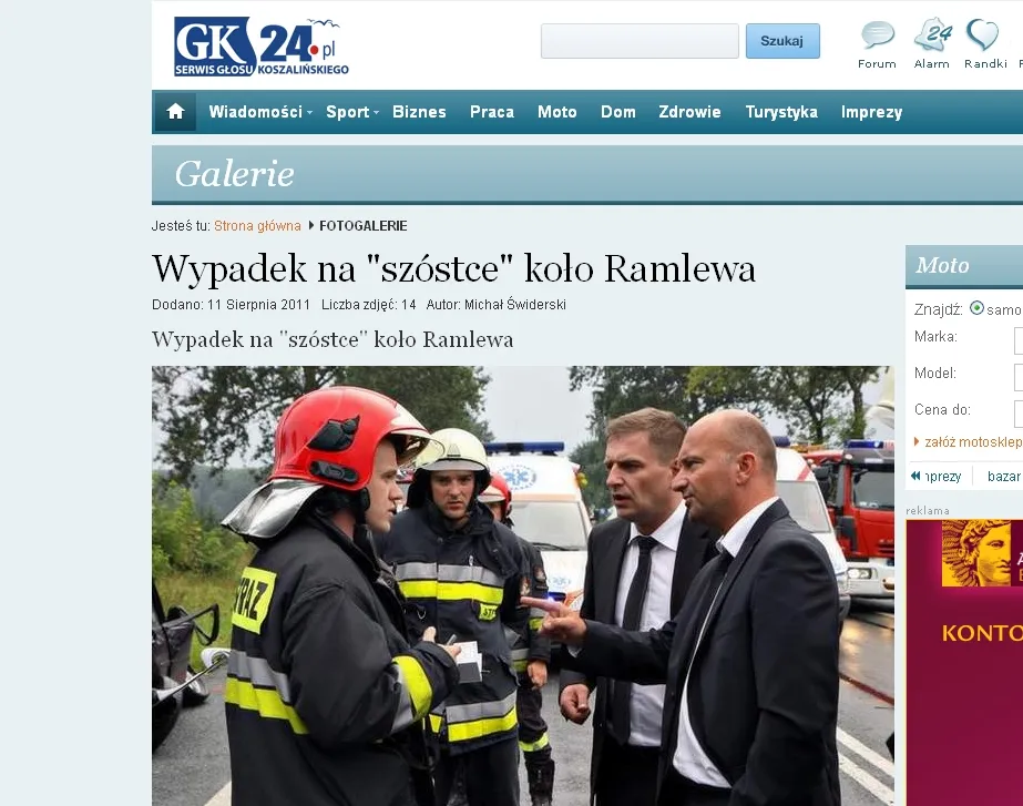 Wypadek rozegrał się niemal na oczach ministra Bartosza Arłukowicza