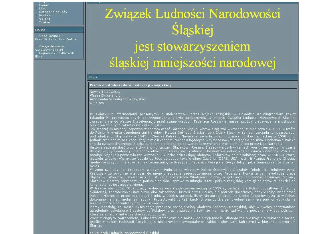 List ZLNŚ